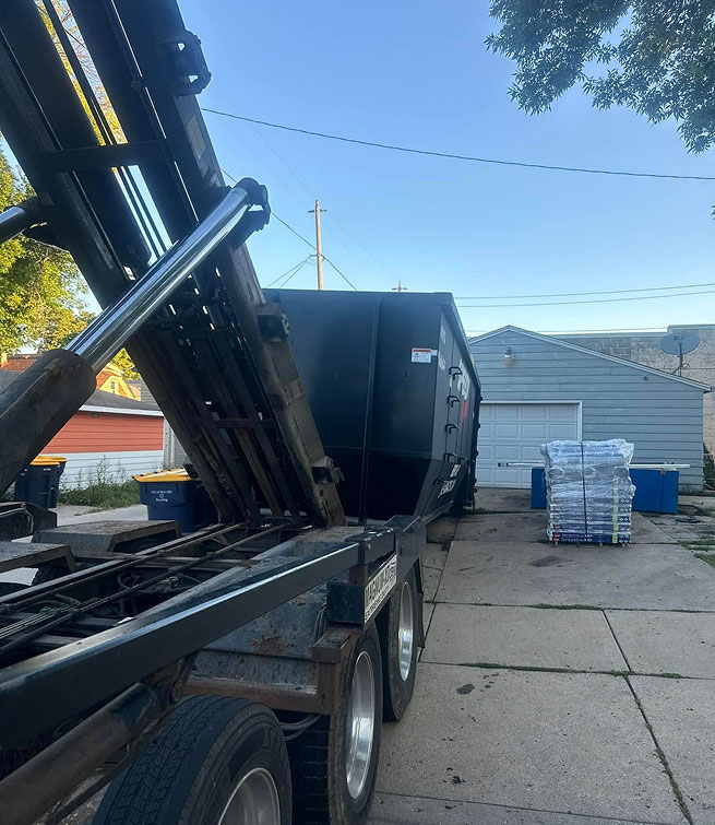Local quick roll-off dumpster